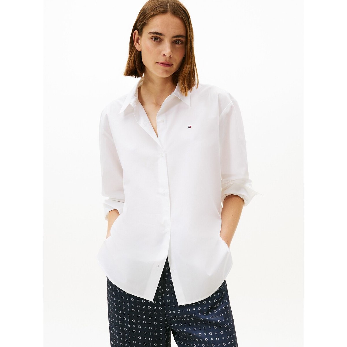 Tommy Hilfiger Overhemdblouse ESS POPLIN EASY FIT SHIRT