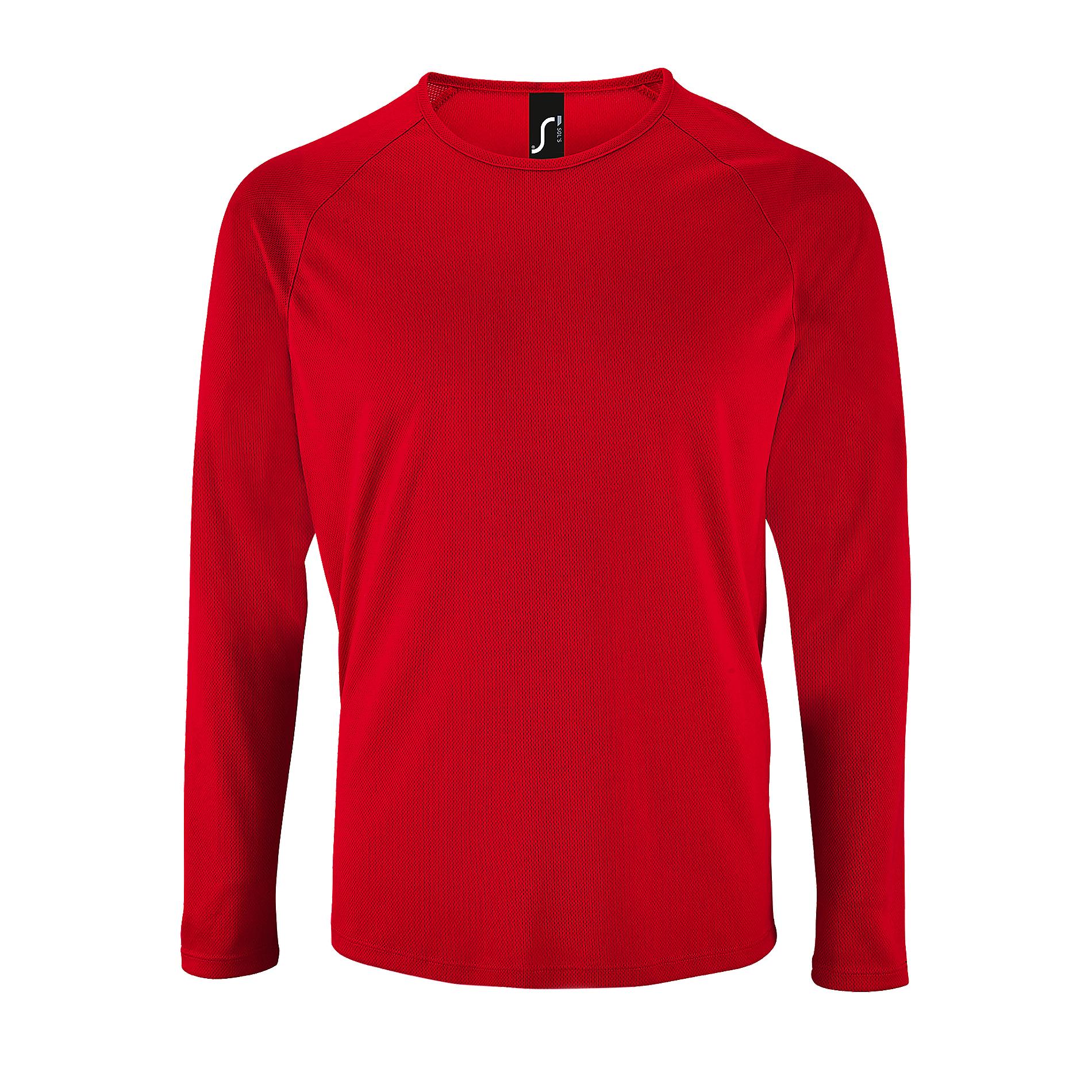 SOLS Sportief prestatie-T-shirt met lange mouwen voor heren S