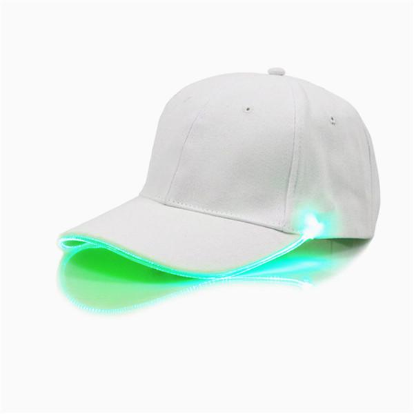 Newd Leuke verstelbare led-lichtgevende fedora-hoed met knipperende honkbalhoed Hiphop-accessoires 8