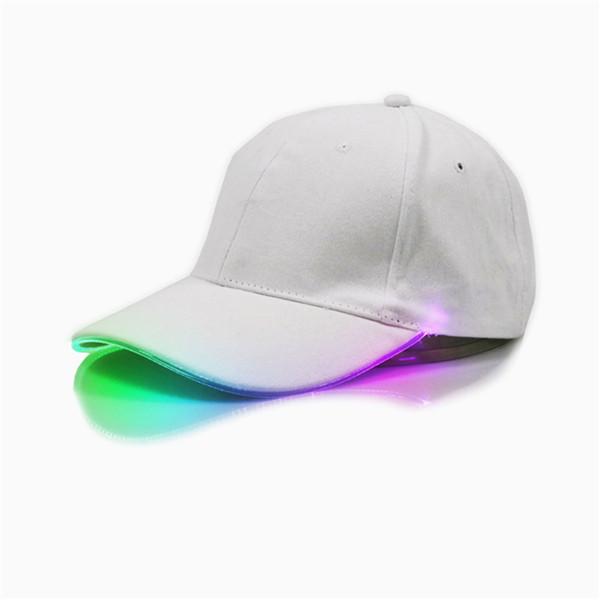 Newd Leuke verstelbare led-lichtgevende fedora-hoed met knipperende honkbalhoed Hiphop-accessoires 16