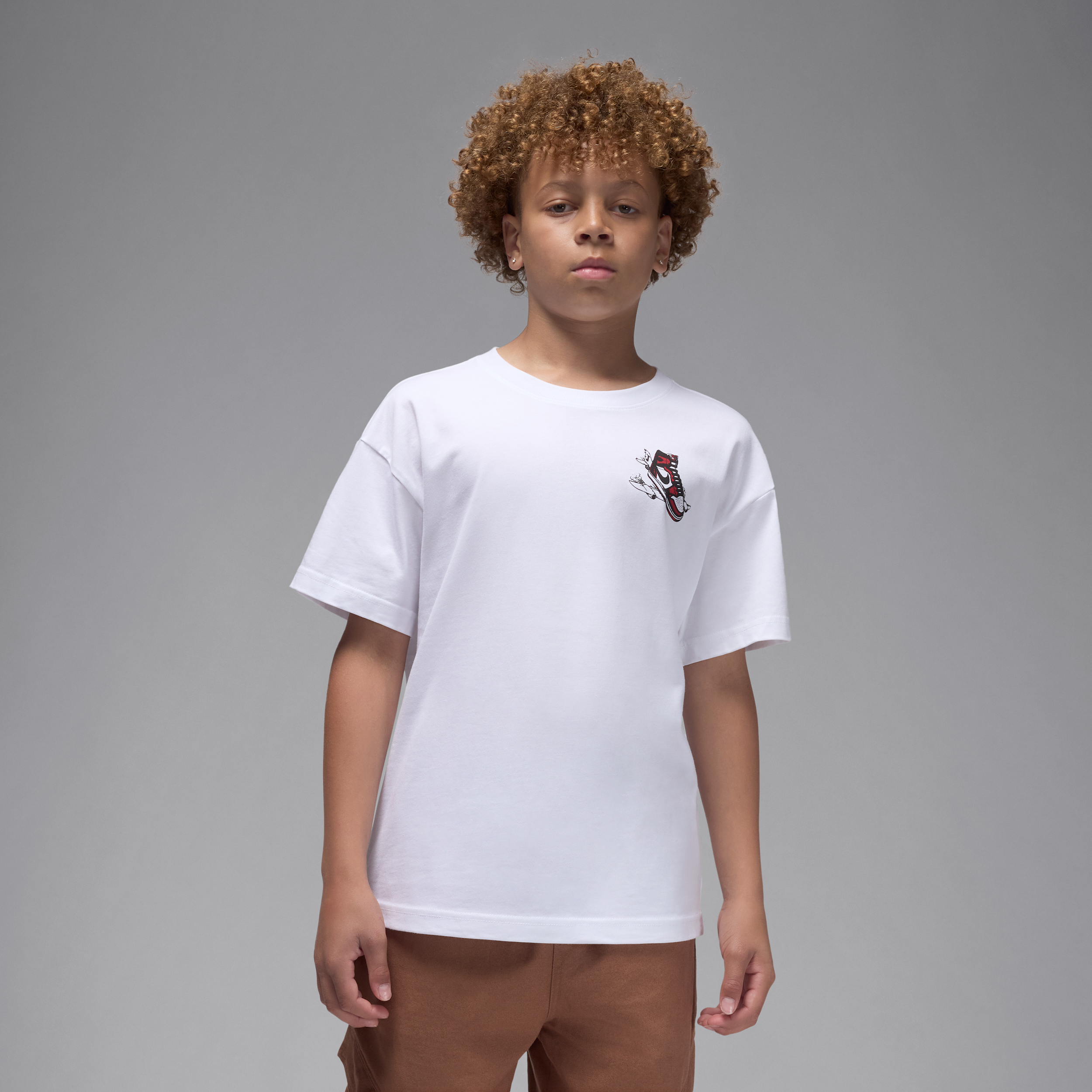 Jordan 'Air  Has Landed' T-shirt voor kids - Wit