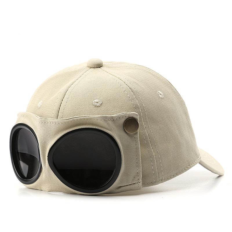 Xiao Xiao Fashion Zone Casual Heren en Dames hoed Mode Katoenen Piloten hoed met Zonnebril hoed Sport hoed Brillen Pet one average size