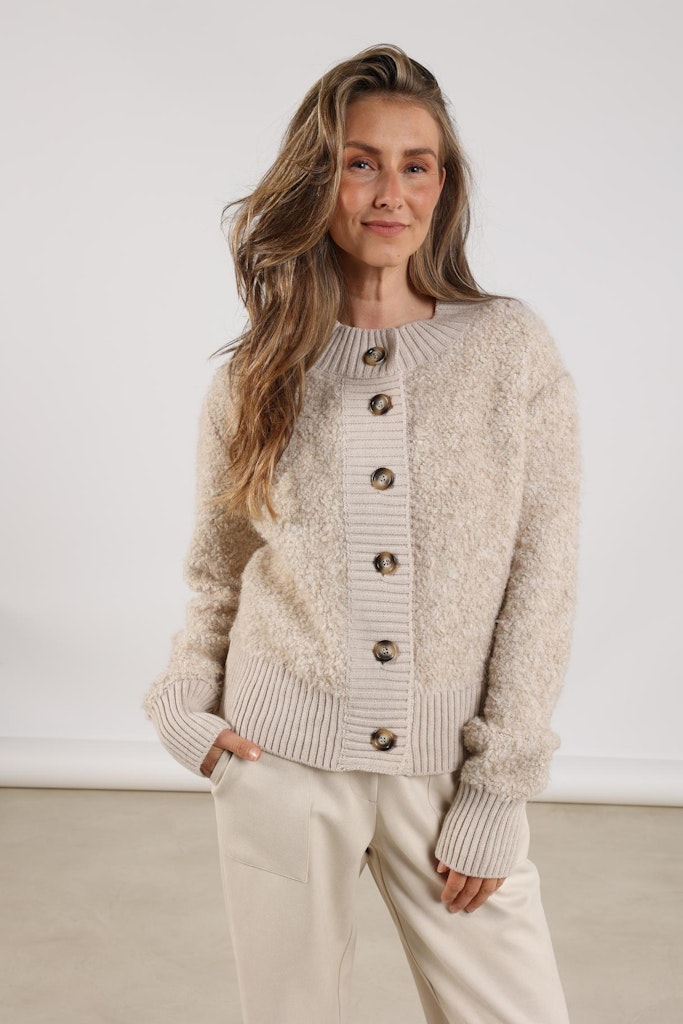 Nukus Kayle cardigan zand