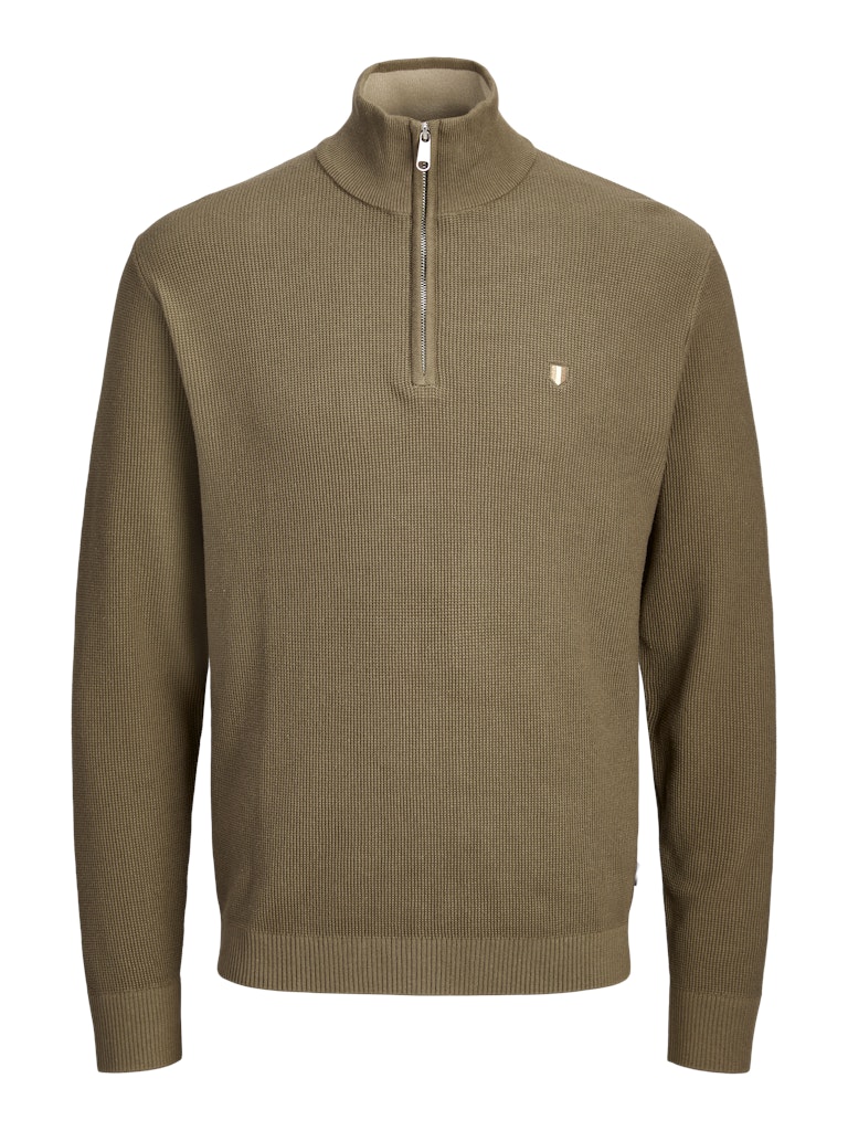 Jack & Jones Jprblurex knit half zip army