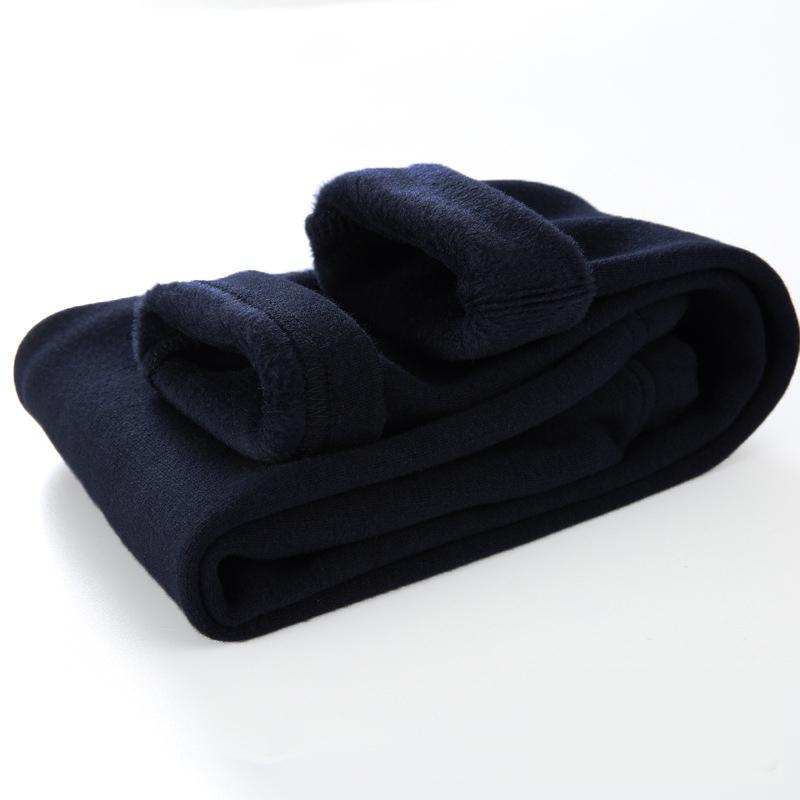 YUBAOBEI Kids legging meisje winterbroek meisjes legging baby meisje dikke legging kinderkleding nieuwe winter warme magere potloodbroek 8T donkerblauwe kleur