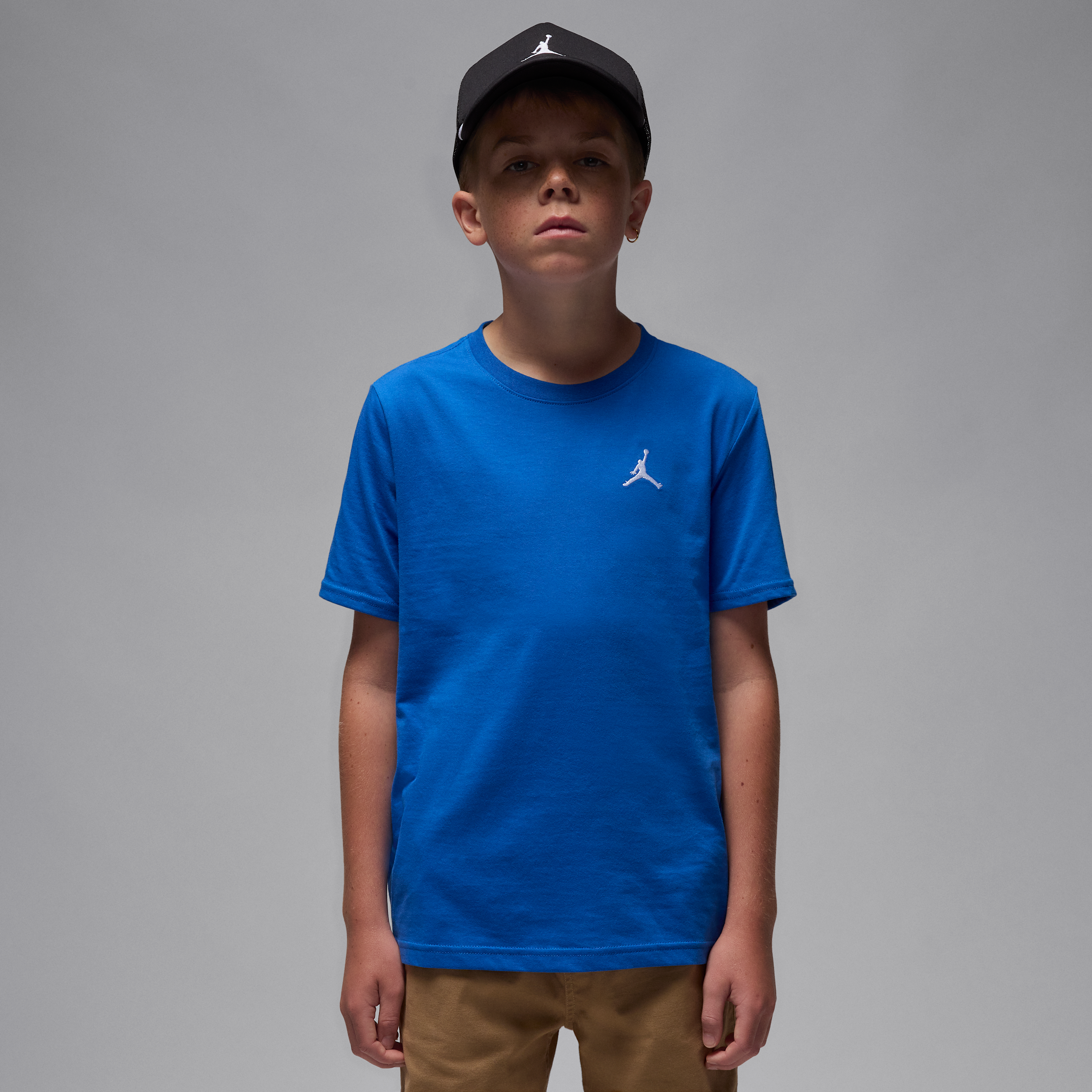 Jordan T-shirt met geborduurd Jumpman Air - Blauw
