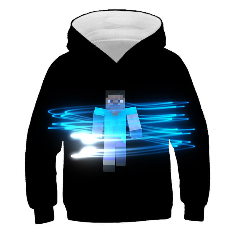 MINISO 2025 Nieuwe Minecraft Pop Hoodies Kinderen T Hoodie Kawaii Zombie Cartoon Jongens en Meisjes Tops Kleding 4 5 6 7 8 9-14 Jaar Oud 13-14 Years