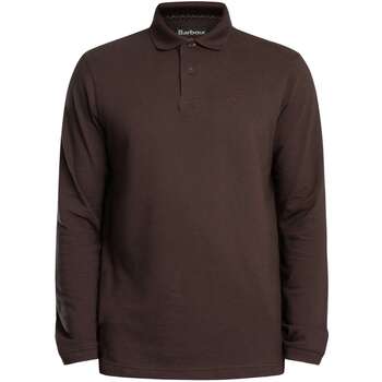 Barbour Polo Shirt Lange Mouw  Essentieel piqué poloshirt met lange mouwen en tartan