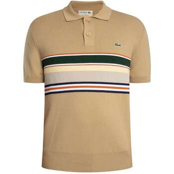 Lacoste Polo Shirt Korte Mouw  Gestreept poloshirt van Franse makelij