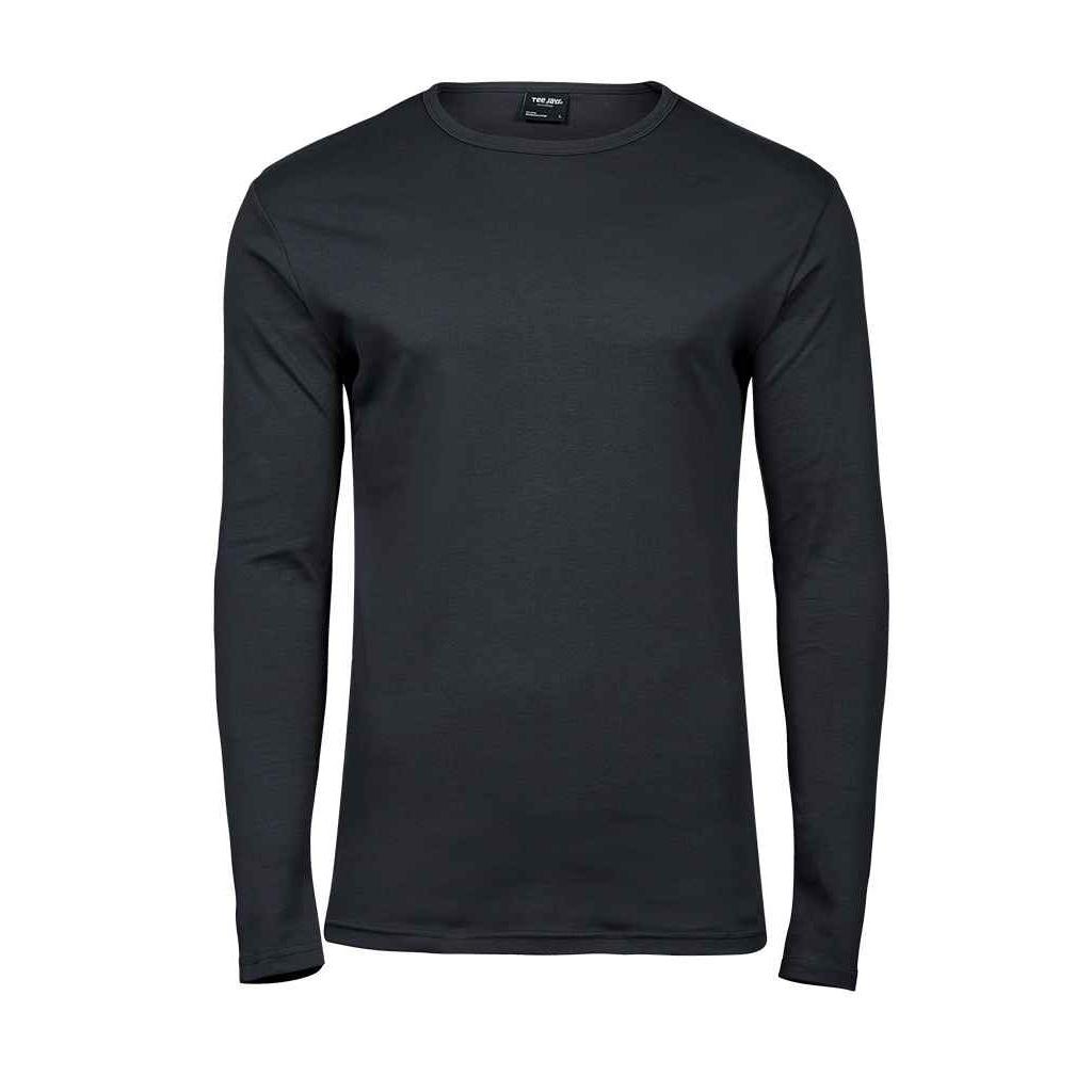 Tee Jays Heren Interlock T-shirt met lange mouwen S