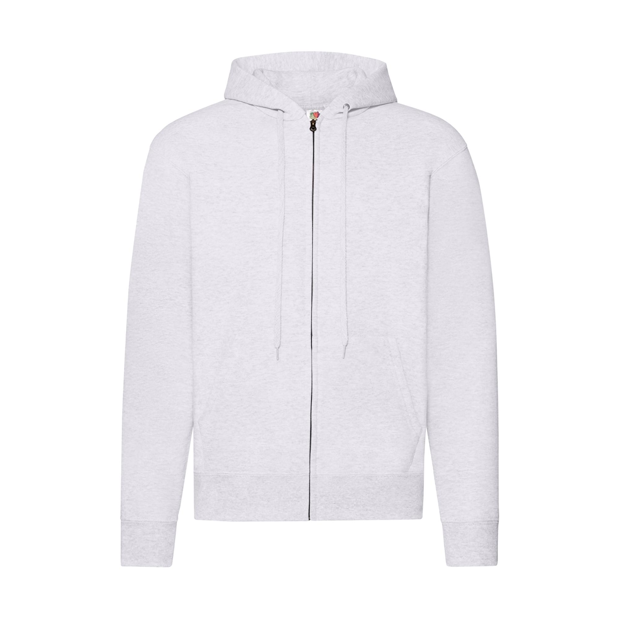 Fruit Of The Loom Mens Classic Heather Zipped Hoodie L