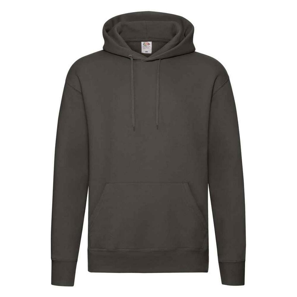 Fruit Of The Loom Mens Premium Hoodie L houtskool