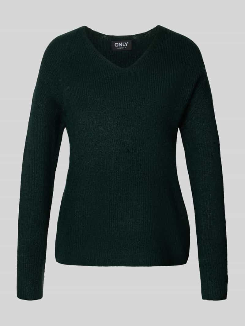 Only Trui met V-hals ONLCAMILLA V-NECK L/S PULLOVER KNT NOOS