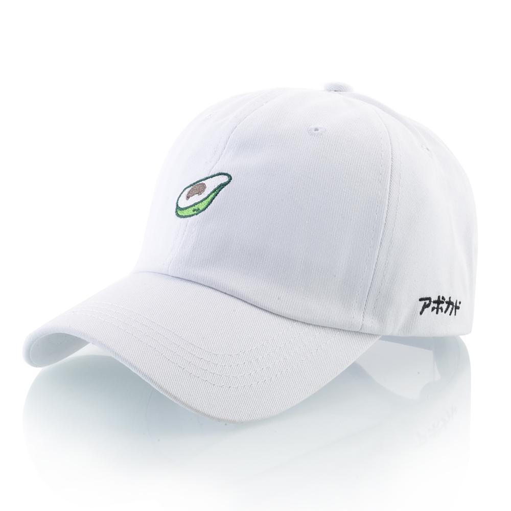 Kissbaobei Mode baseballpet met avocado-borduurwerk, unisex honkbalhoeden voor heren, dames, vier seizoenen snapback, golfvaderhoeden, katoenen botten 56-59cm