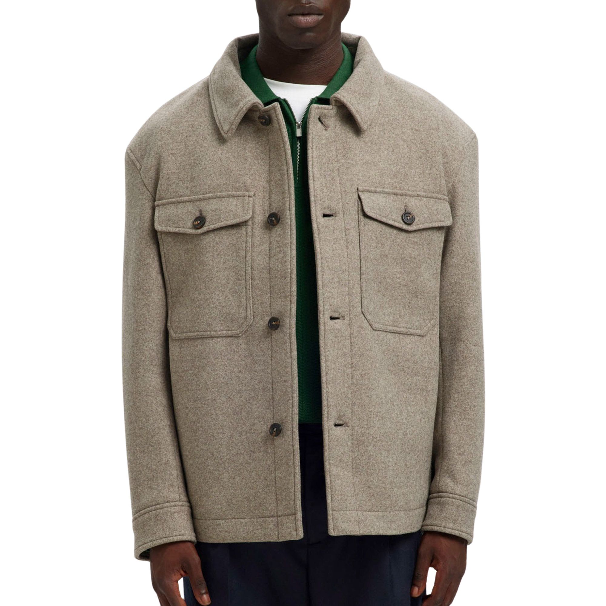 Selected Mitch Wool Blend Jas Heren