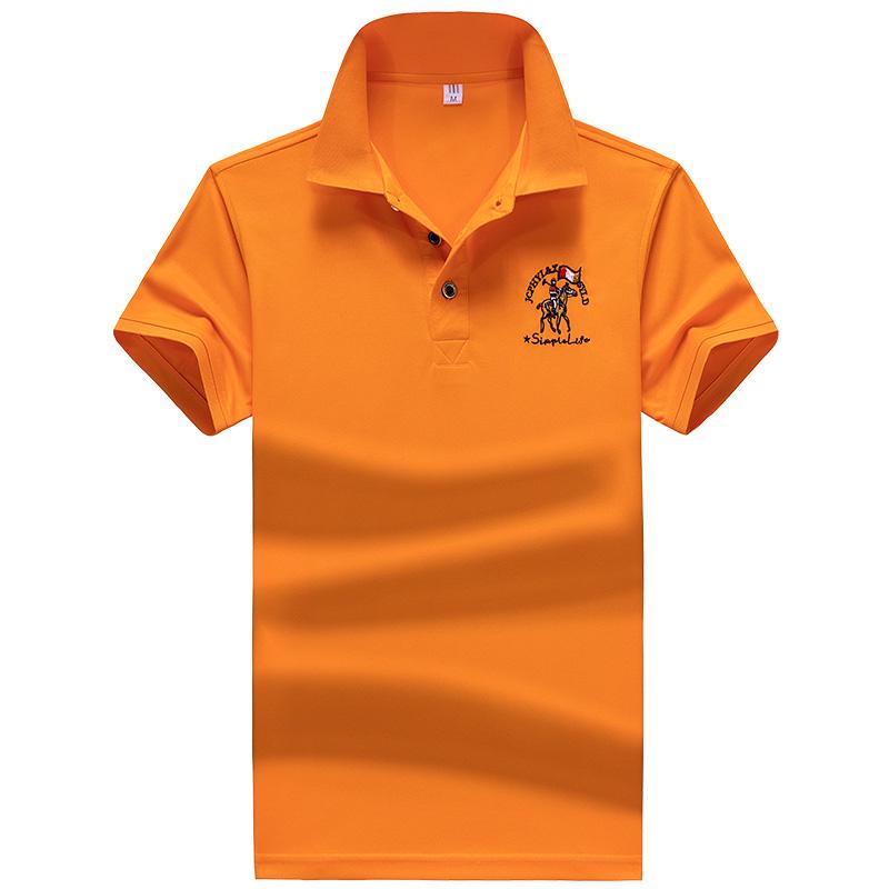 Jianchi.C Clothing Fitness voor heren poloshirt Casual opstaande kraag Heren T-shirts met korte mouwen Ademend geborduurd poloshirt XXXXL