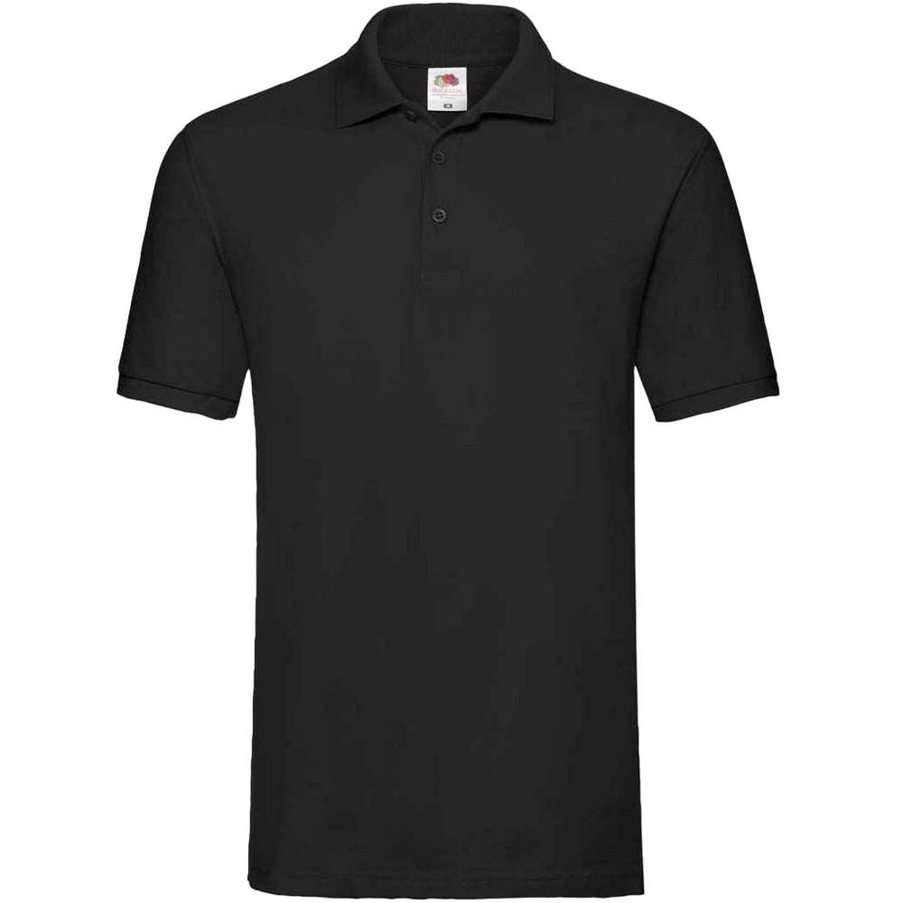 Fruit Of The Loom Mens Premium Cotton Pique Polo Shirt L