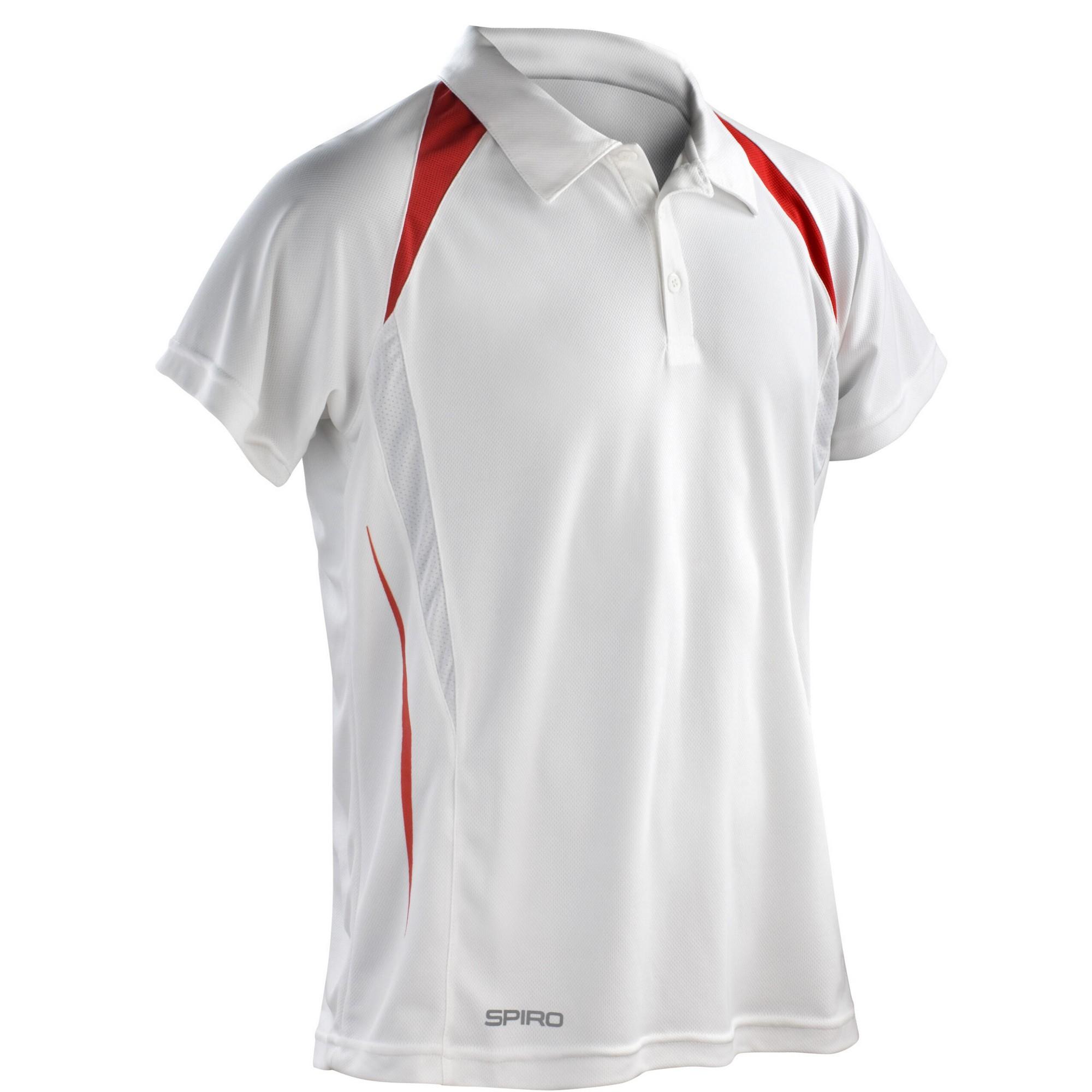 Spiro Team Spirit-poloshirt voor heren XXL rood/wit