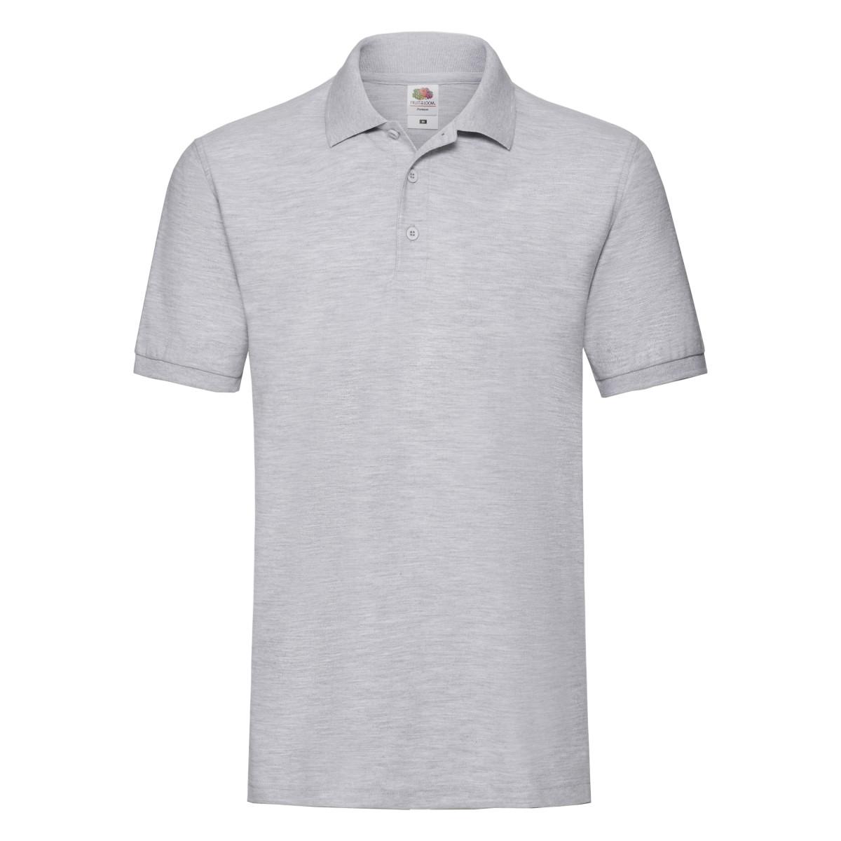 Fruit Of The Loom Heren Premium Heather poloshirt M