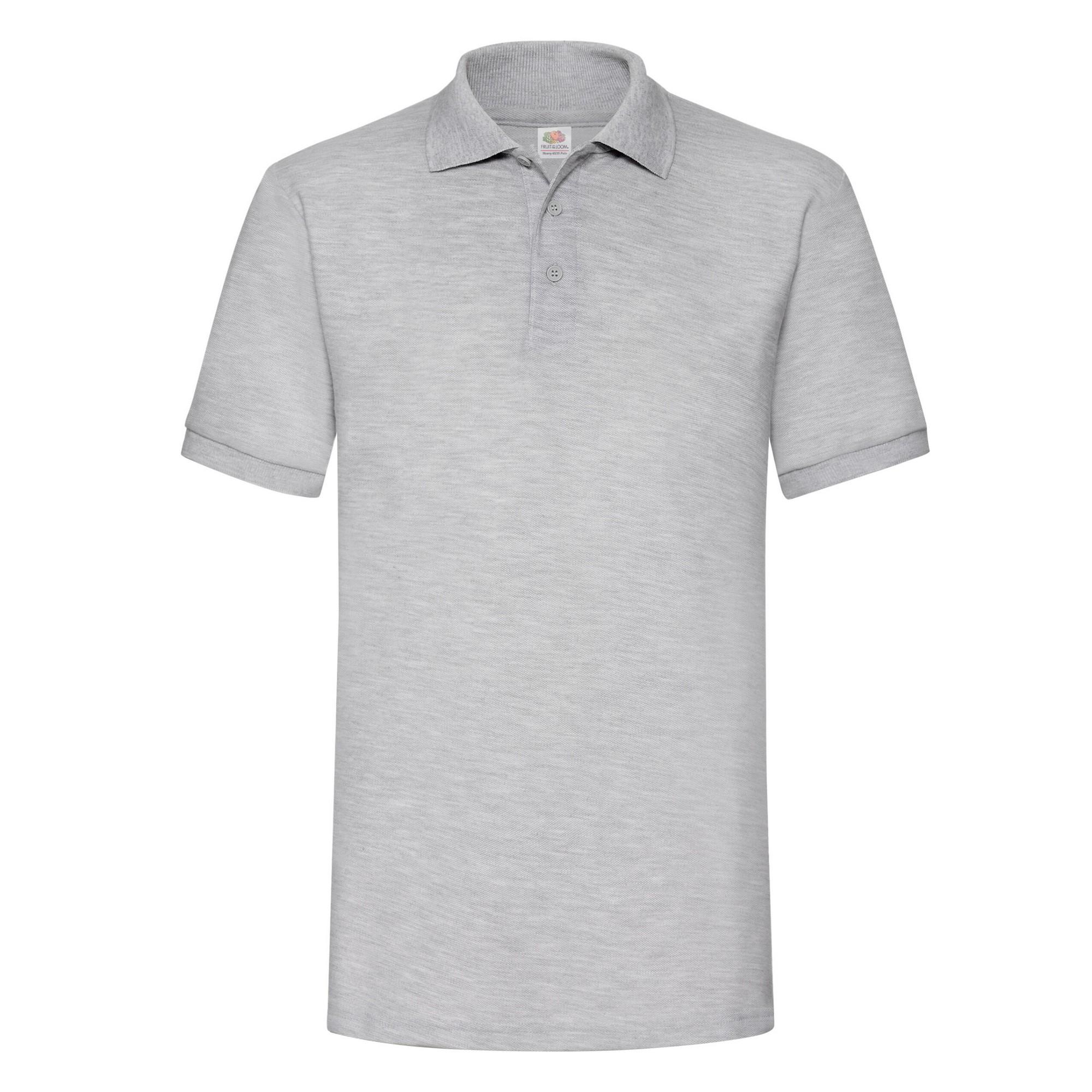 Fruit Of The Loom Mens Heather Polo Shirt S