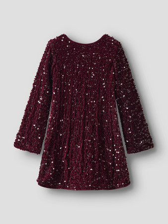 Name it winter jurk meisjes - paars - regular fit - NkfRusitta