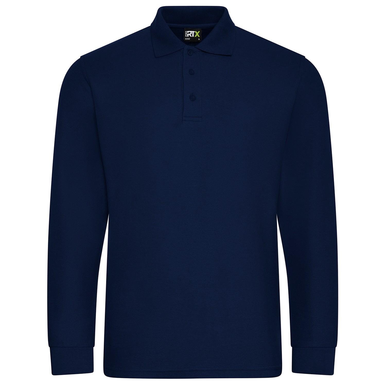 Pro RTX Mens Piqué Long-Sleeved Polo Shirt L Vloot