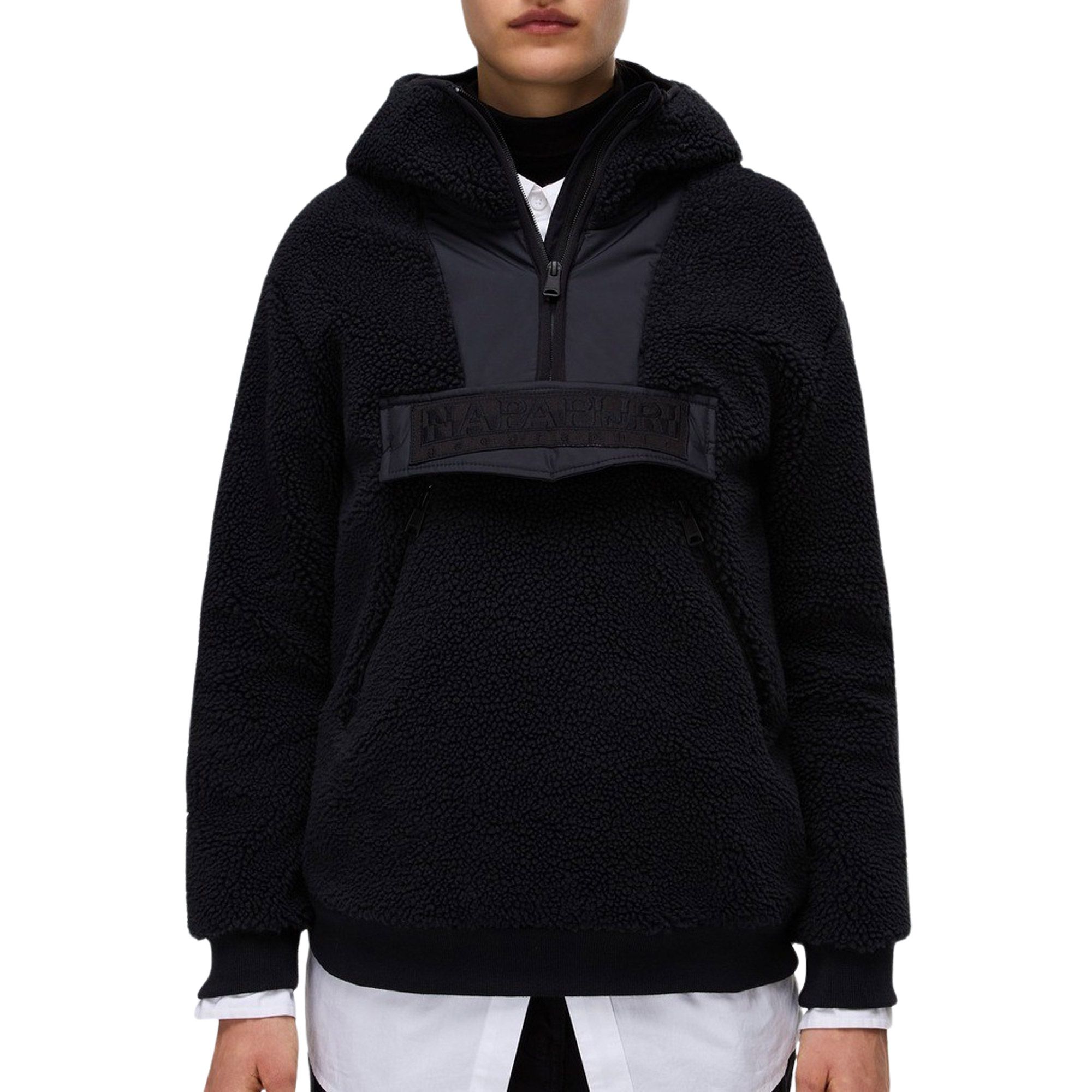 Napapijri Seline Half-Zip Hooded Fleece Sweater Dames