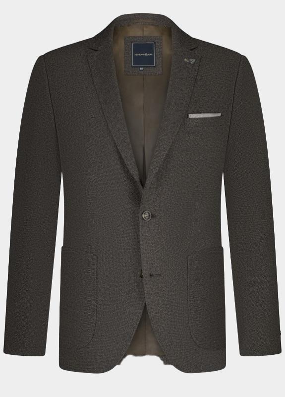 Bos Bright Blue Colbert leek jacket drop 7 253037le20bo/871 coffee