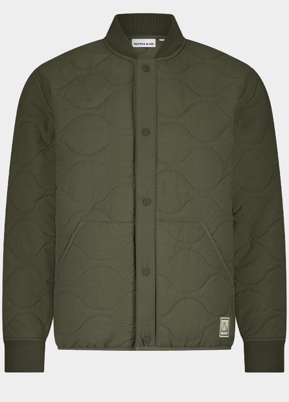 Bos Bright Blue Supply & co. winterjack pearson quilted outdoor jacke sco25301pe32/368 army