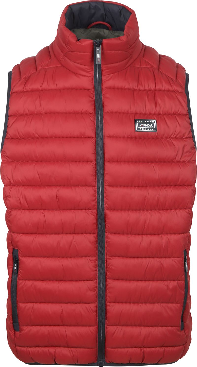 New zealand auckland NZA Bodywarmer Hooded Puffer Cherry Red