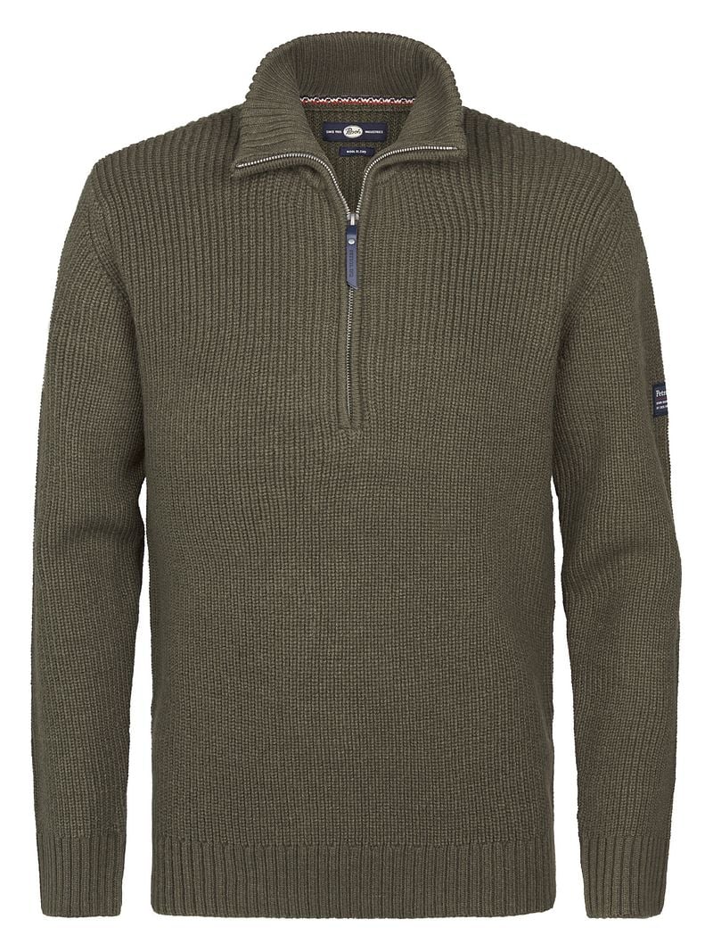 Petrol Half Zip Pullover Army Green