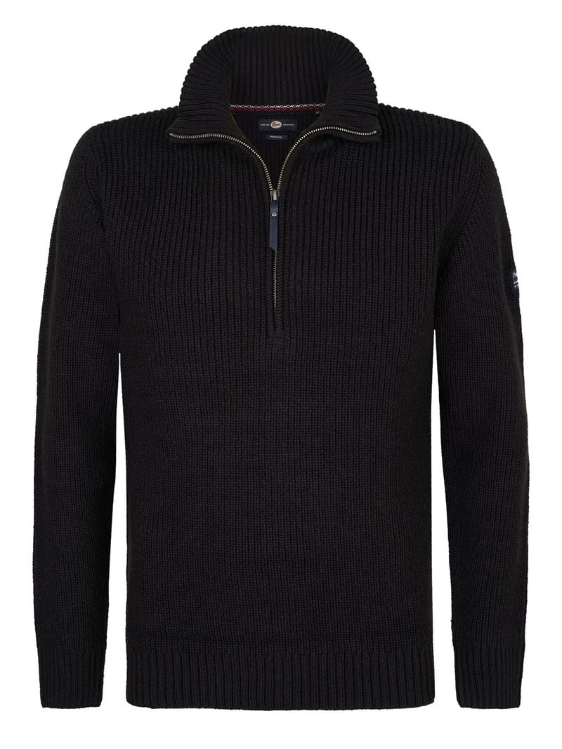 Petrol Half Zip Pullover Navy