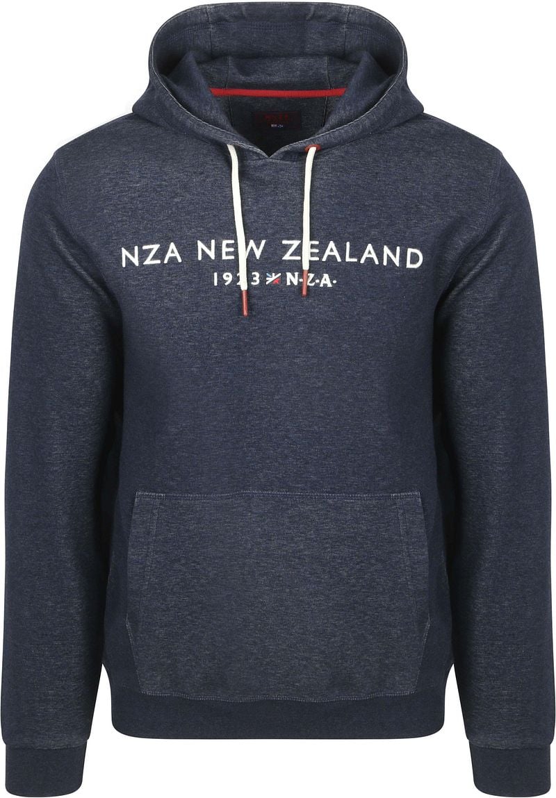 New zealand auckland NZA Hoodie Diamond Logo Interlock Melange Icon Navy