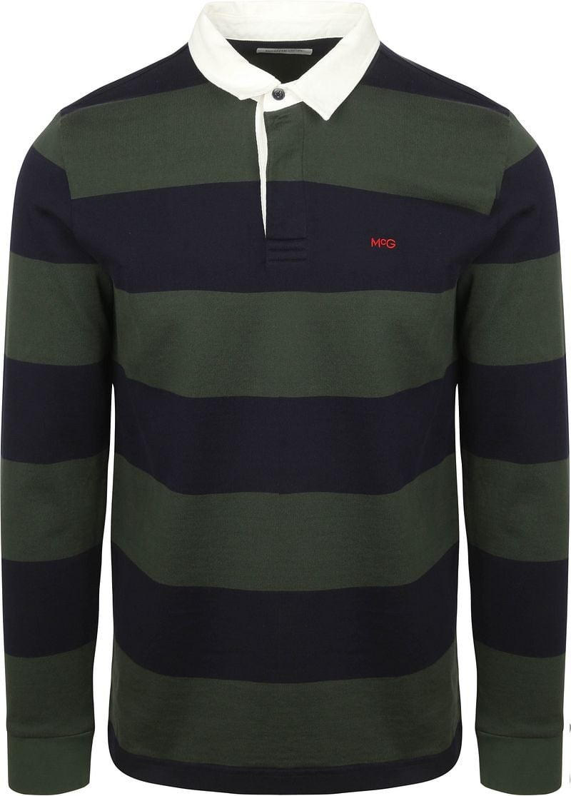 McGregor Rugbyshirt Streep Navy Olive