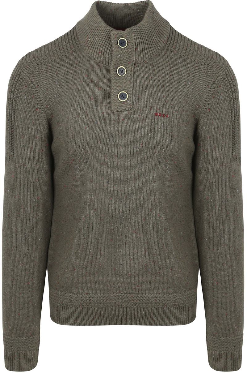 New zealand auckland NZA Pullover Mocker Conor Melange Army Grey