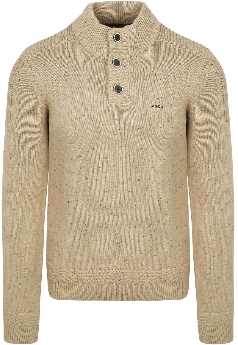 New zealand auckland NZA Pullover Mocker Conor Melange Warm Beige