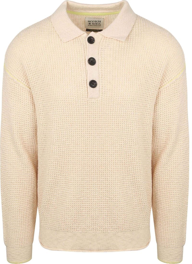 Scotch and Soda Waffle stitch dropped shoulder long