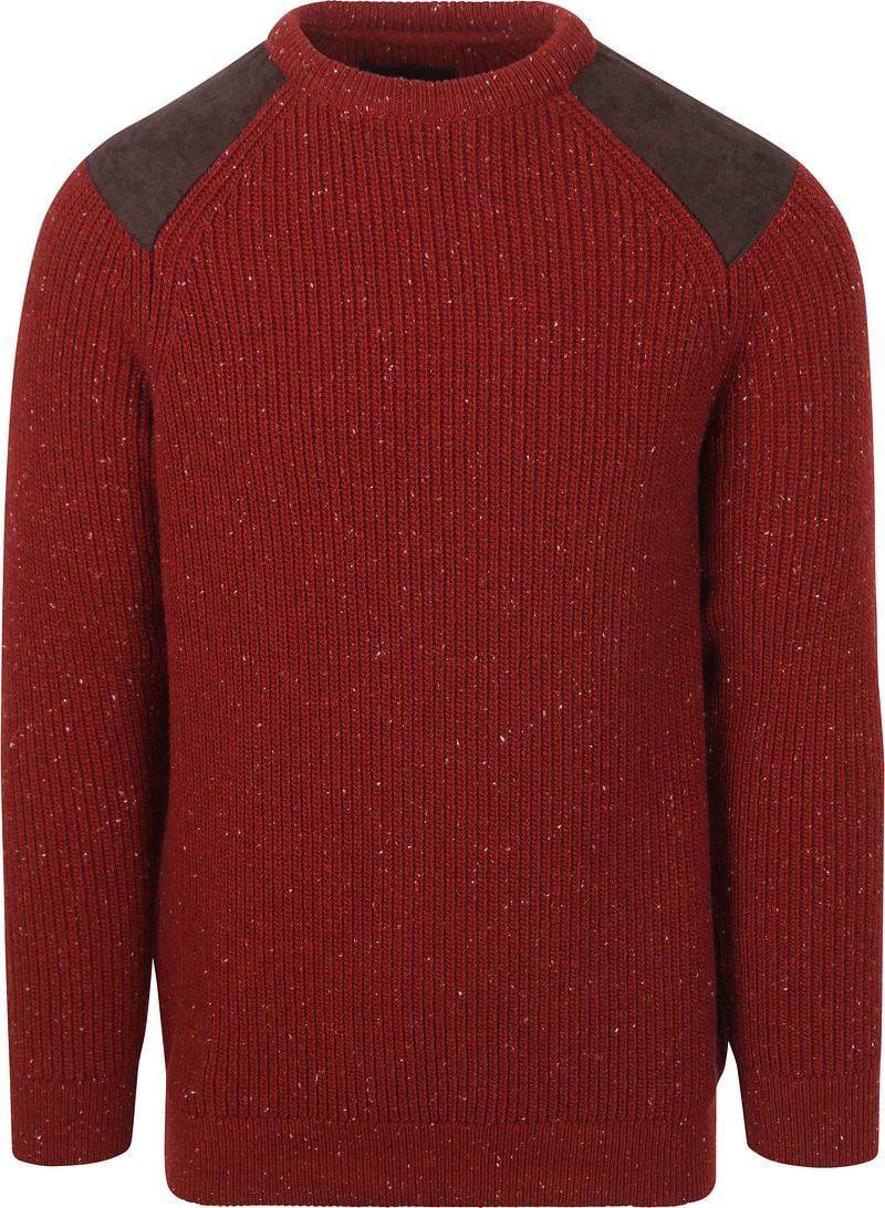 Barbour Trui Raisthorpe Lamswol Rood