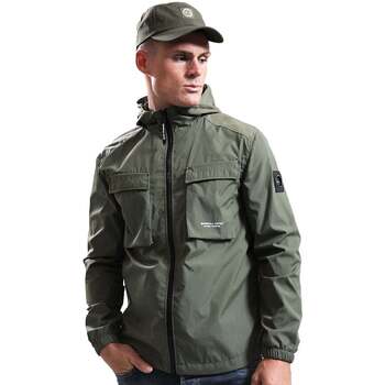 Marshall Artist Windjack  Crux Hooded Overshirt Jacket Moss