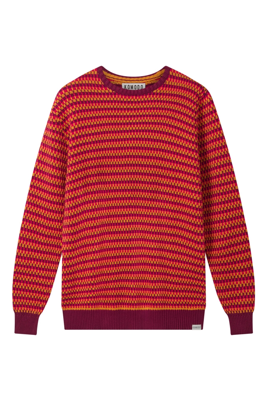 KOMODO Herren vegan Pullover Kai Weinrot