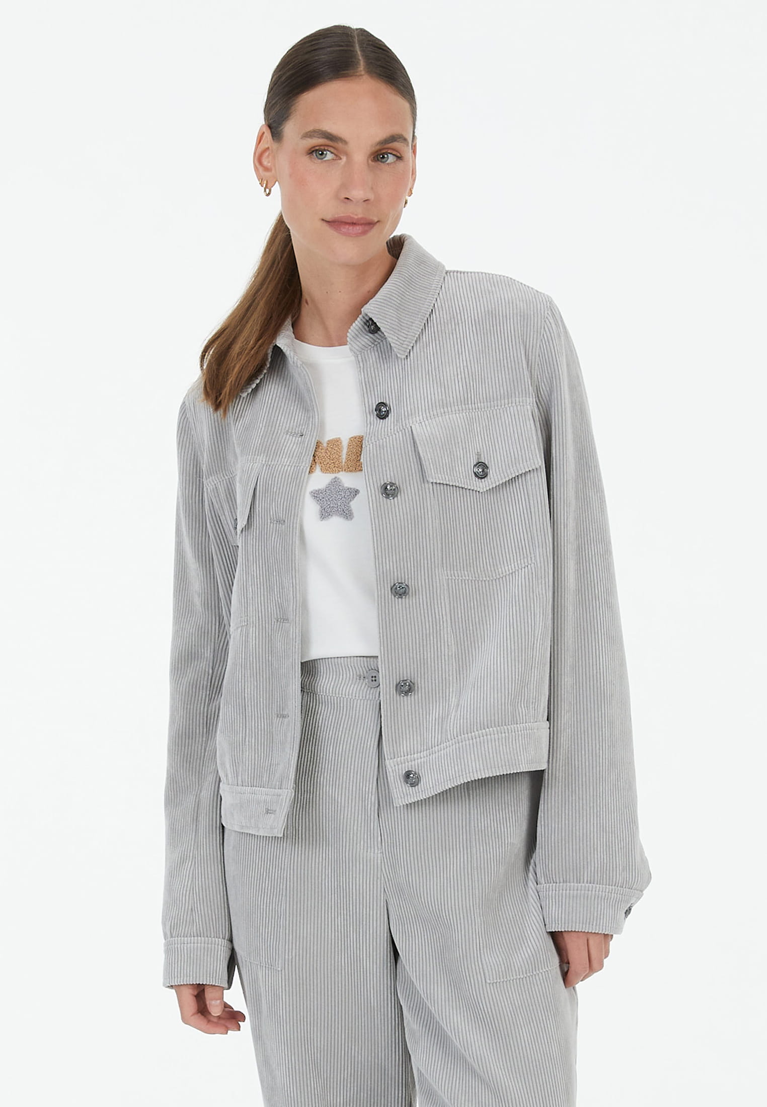 MARC AUREL Jacke aus leichtem Cord
