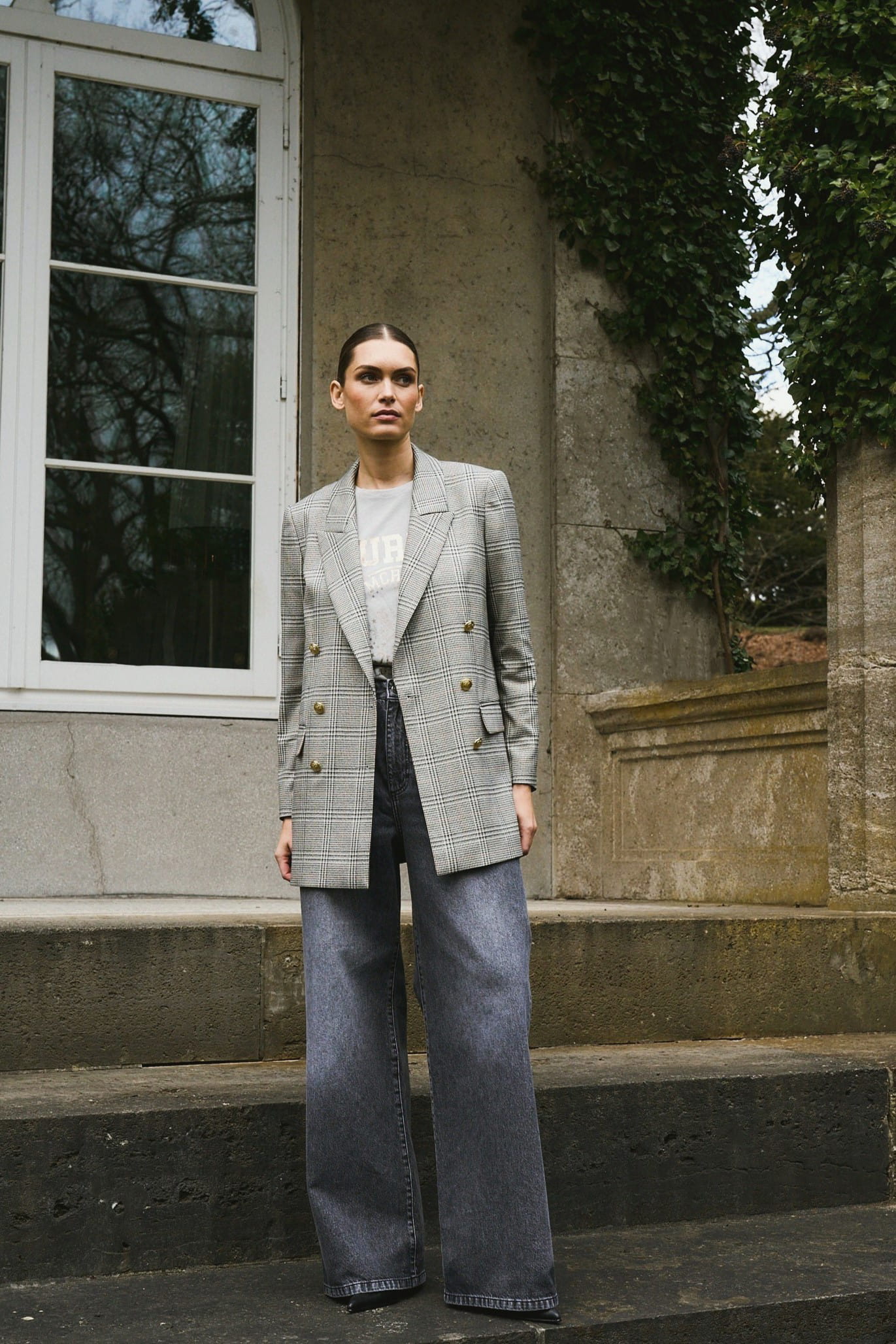 MARC AUREL Blazer mit Karomuster