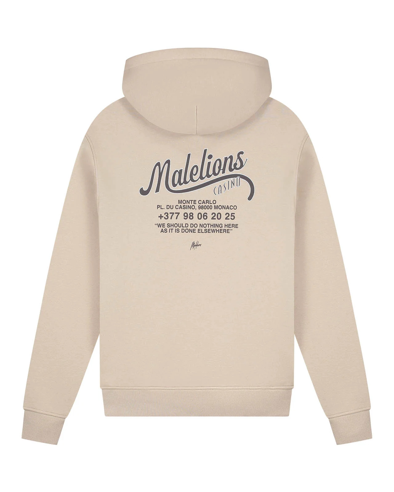 Malelions men casino hoodie mm2-aw25-23 099 sand
