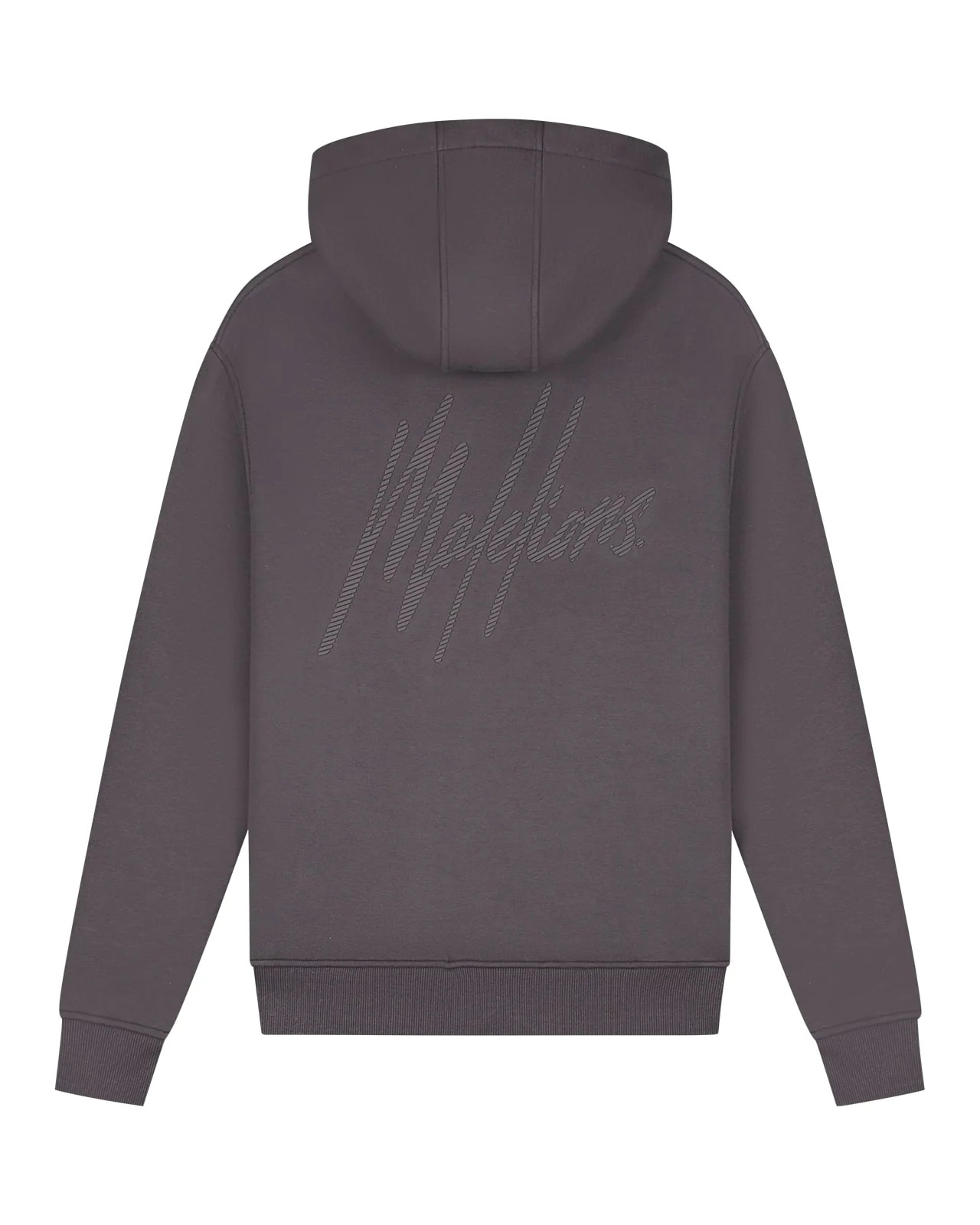 Malelions men striped signature hoodie mm1-aw25-07 696 mulch brown