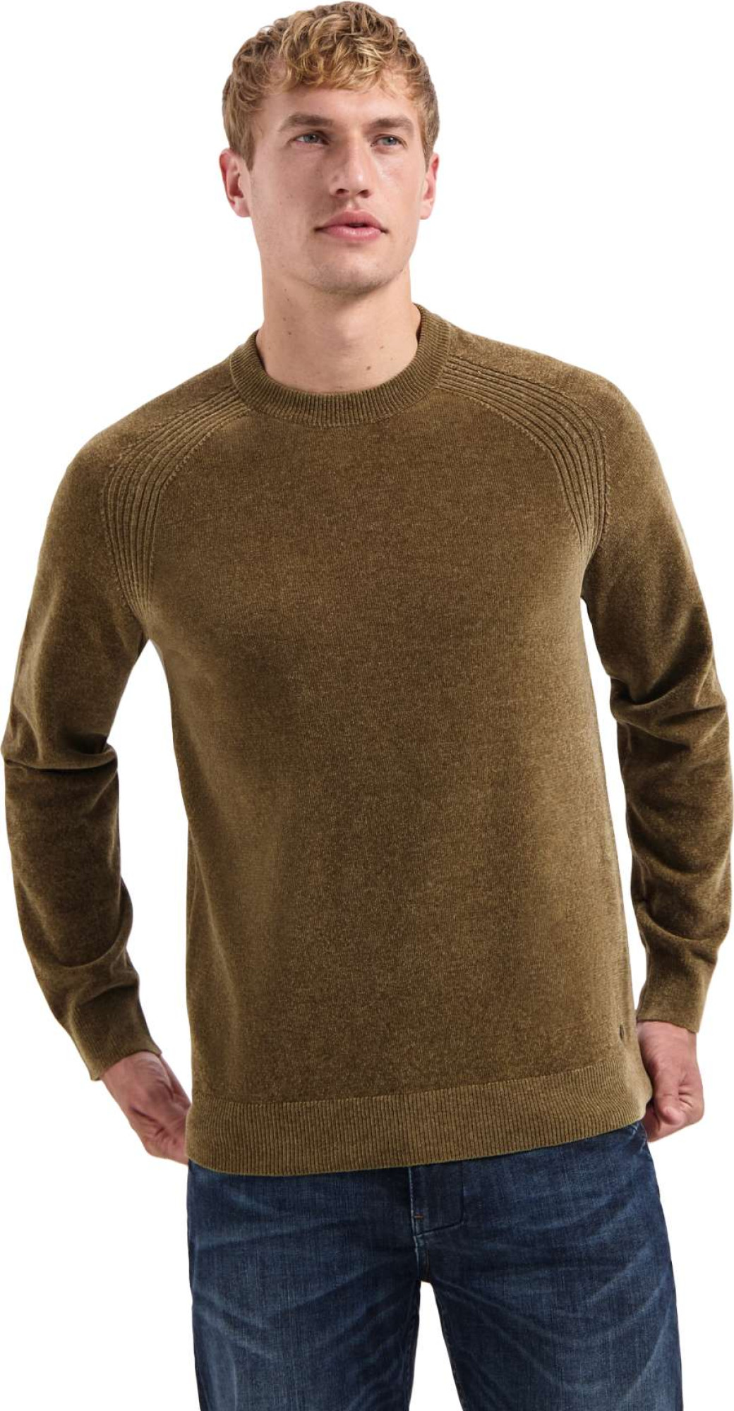No Excess Pullover crewneck light weight chen taupe