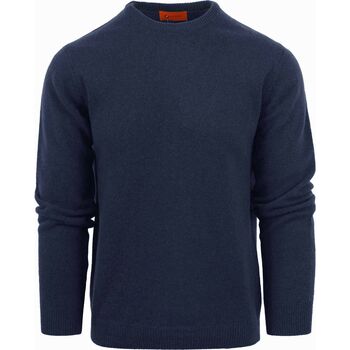 Suitable Sweater  Lamswol Trui Ronde Hals Navy