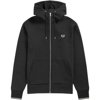 Fred Perry Sweater  Fp Hooded Zip Through Sweatshirt