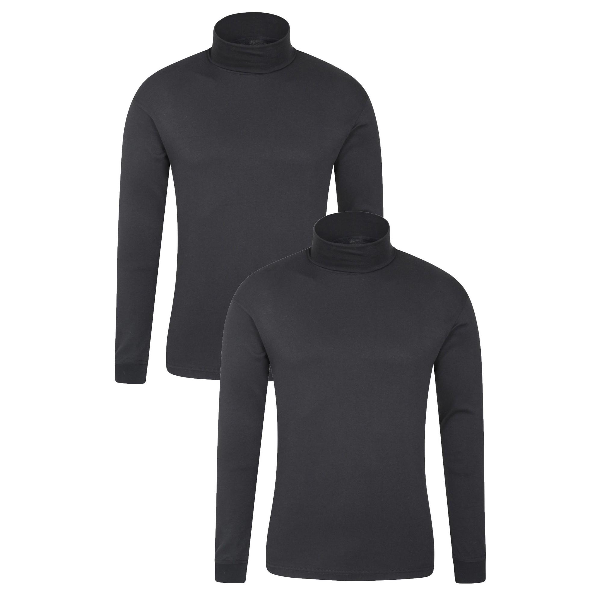 Pertemba FR - Apparel Mountain Warehouse Heren Meribel thermische top (Pak van 2) XXS zwart