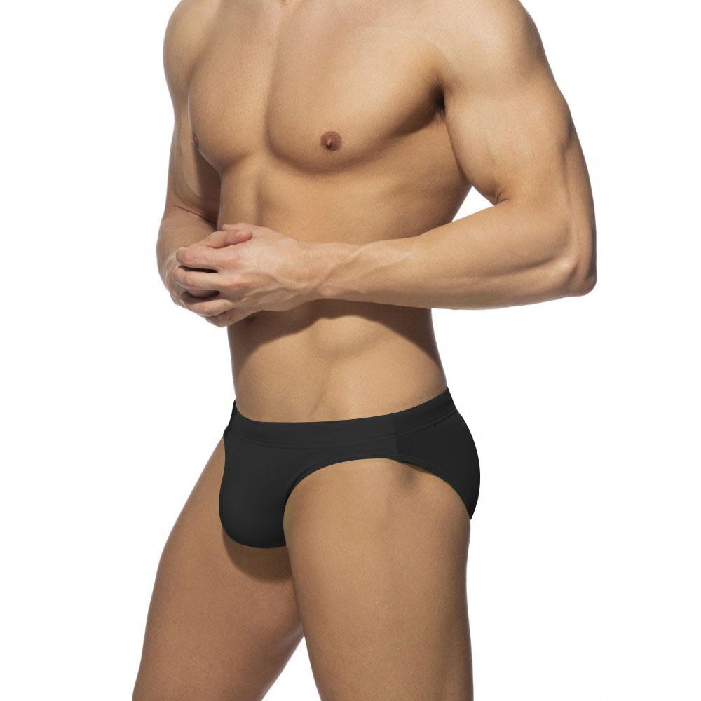 UXH Fashion Herenmode Pride Day-zwemslip Lage taille Grote maat Zomerstrandkleding Asian Size M zwart