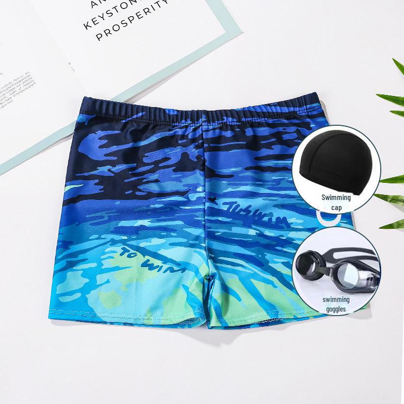 EchoMart Snel drogende, losse zwembroek voor heren - Anti-gênante boxerzwempak voor op het strand XL (90-120 lbs)